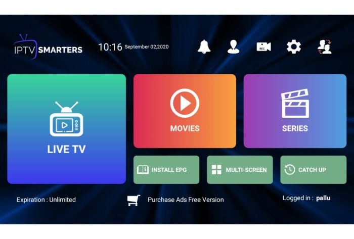 la meilleur application windows iptv smarters pro